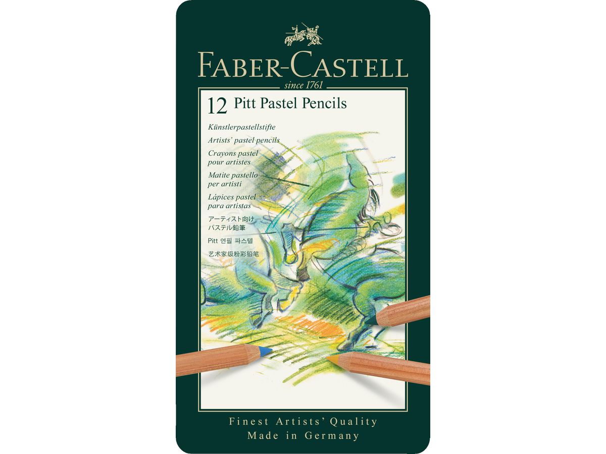 FABER-CASTELL Farbstift Pitt 112112 12er Metalletui (4005401121121)