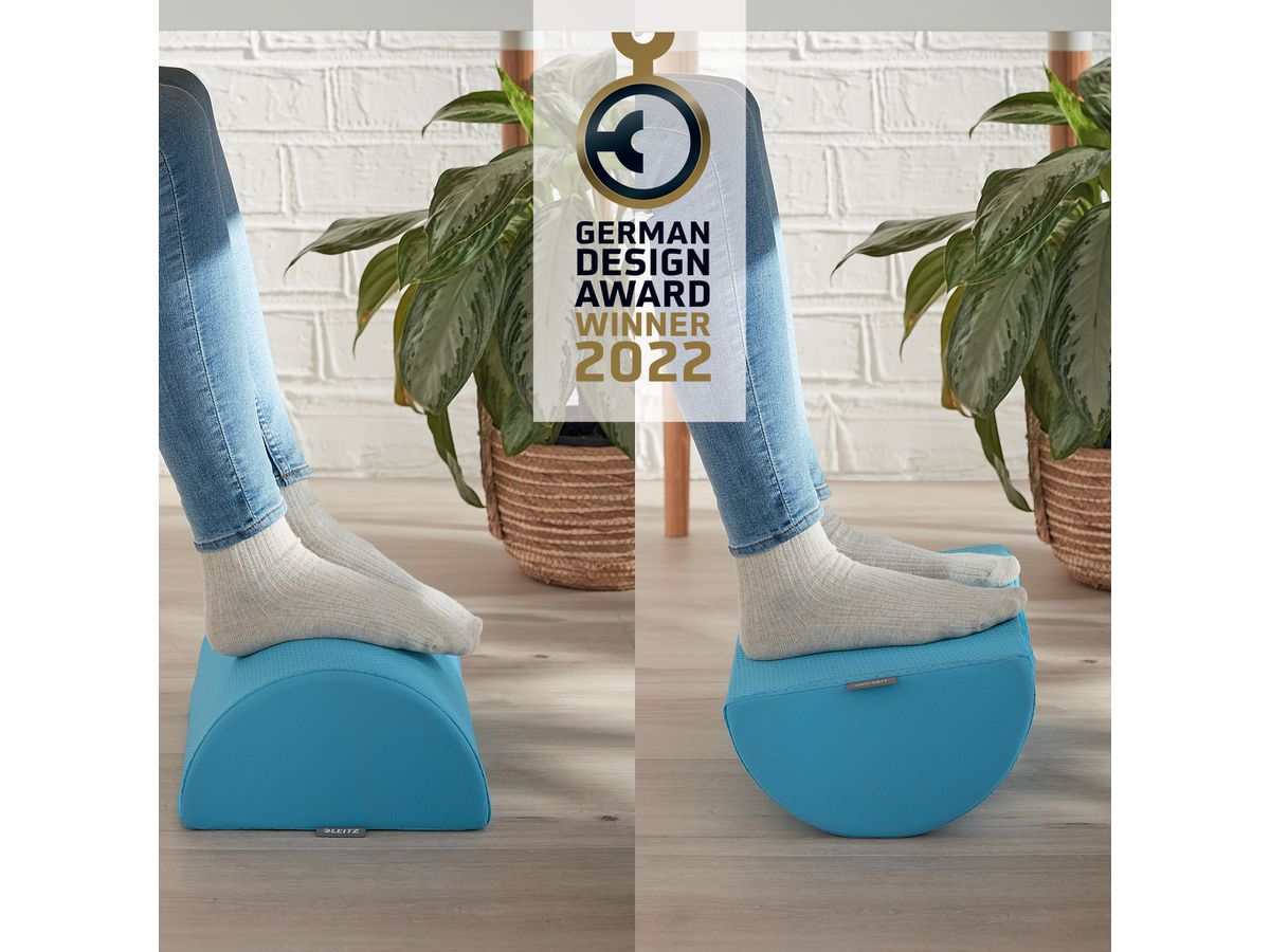 LEITZ Repose-pieds Cosy 5371-00-61 bleu 260x140x405mm (4002432129591)