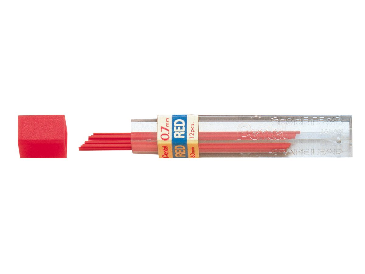 PENTEL Minen 0,7mm PPR-7 rot 12 Stück (0072512032305)