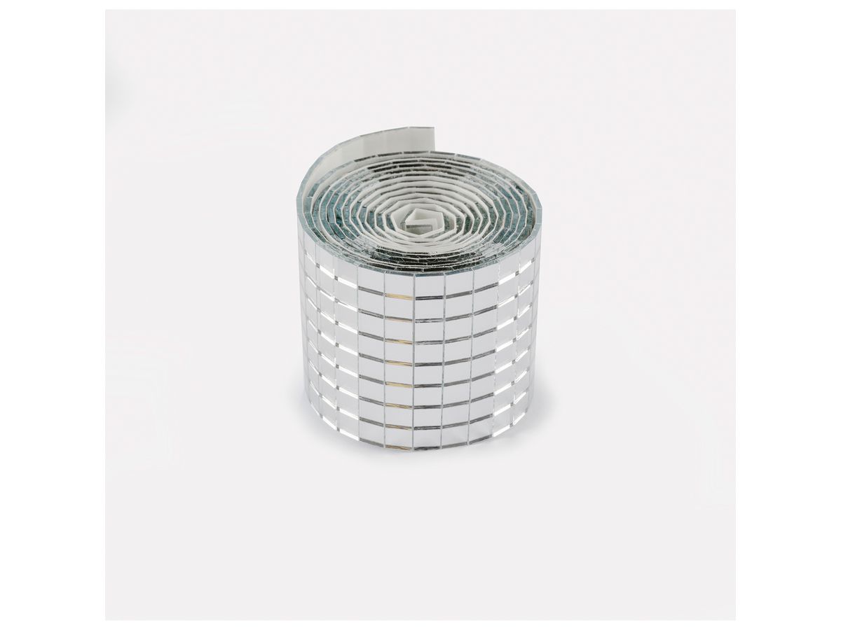 FOLIA Pierres de miroir 5x5mm 540560 2 rouleaux de 4cmx1m (4001868138306)