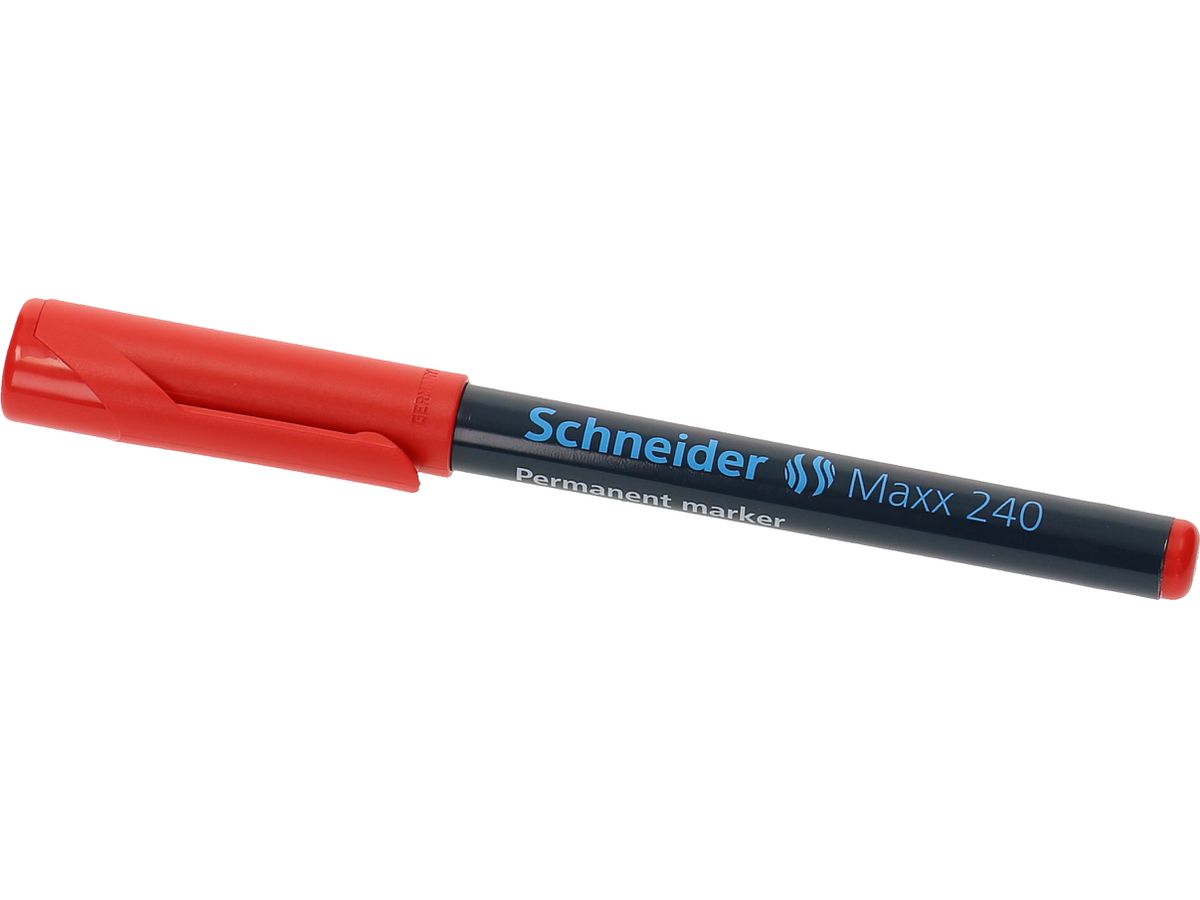 SCHNEIDER Permanent Marker MAXX 240 124002 rosso, punta rotonda (4004675000187)