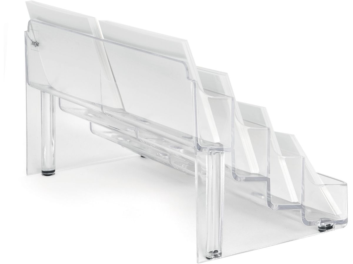 SIGEL Visitenkarten-Aufsteller VA138 transp. 8 Fächer, 560 Karten (4004360966484)