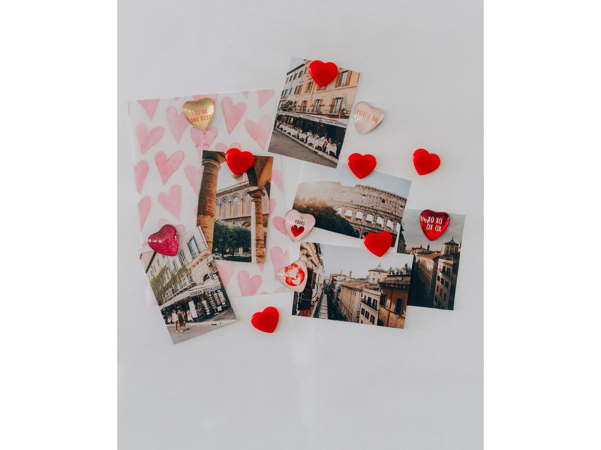 I AM CREATIVE Aimant Coeur Let`s Organize 4035.5 Verre, 0.9x3.3x3.2cm 6 pcs. (7611983215478)