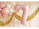 PARTYDECO Folienballon Ziffer 7 72cm FB230P7081J rosa (5904555034426)