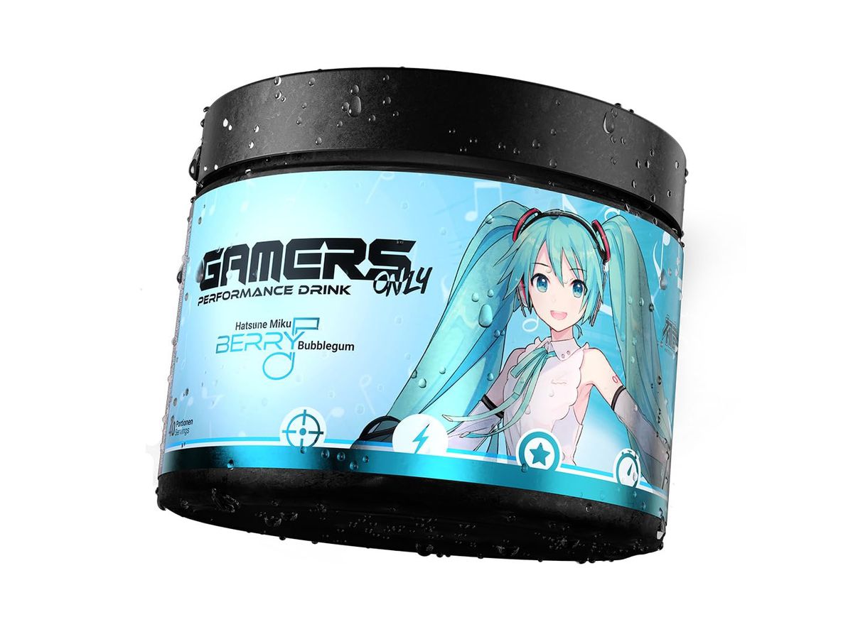 GAMERSONLY Energy Drink Powder 40 Port. GO01DL0322 Hatsune Miku Berry Bubblegum (9120119171710)