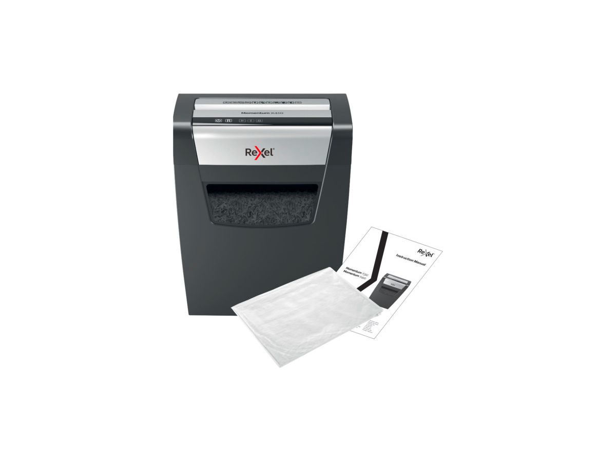 REXEL Aktenvernichter Momentum 2104571EU X410, P-4, 23lt (5028252523240)