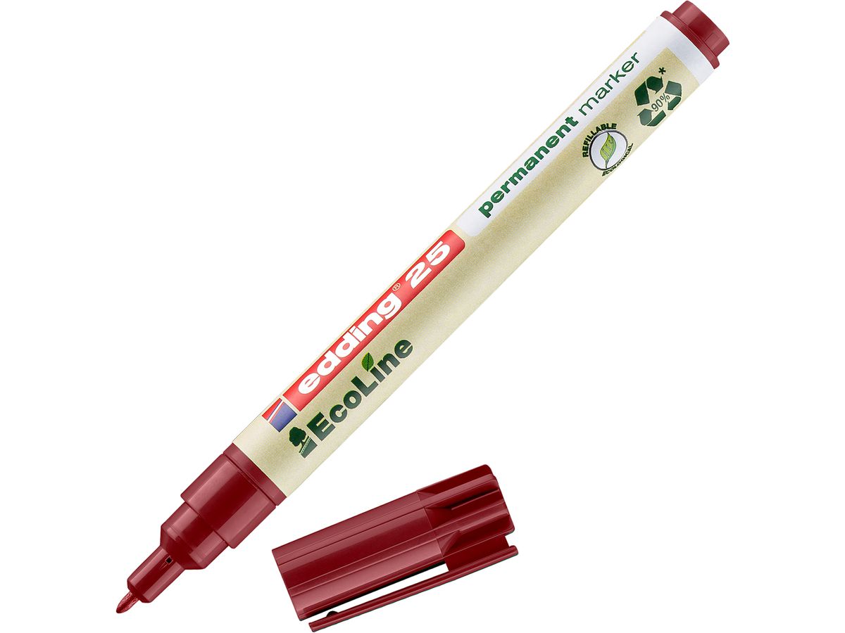 EDDING Permanent Marker 25 EcoLine 25-2 rot (4004764971596)
