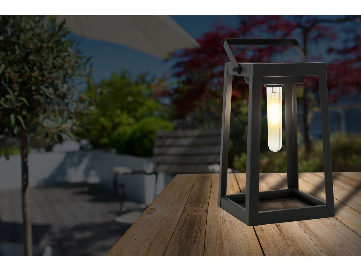 NÄVE Luce LED solare 25cm 18.5250222 nero (4003222879153)