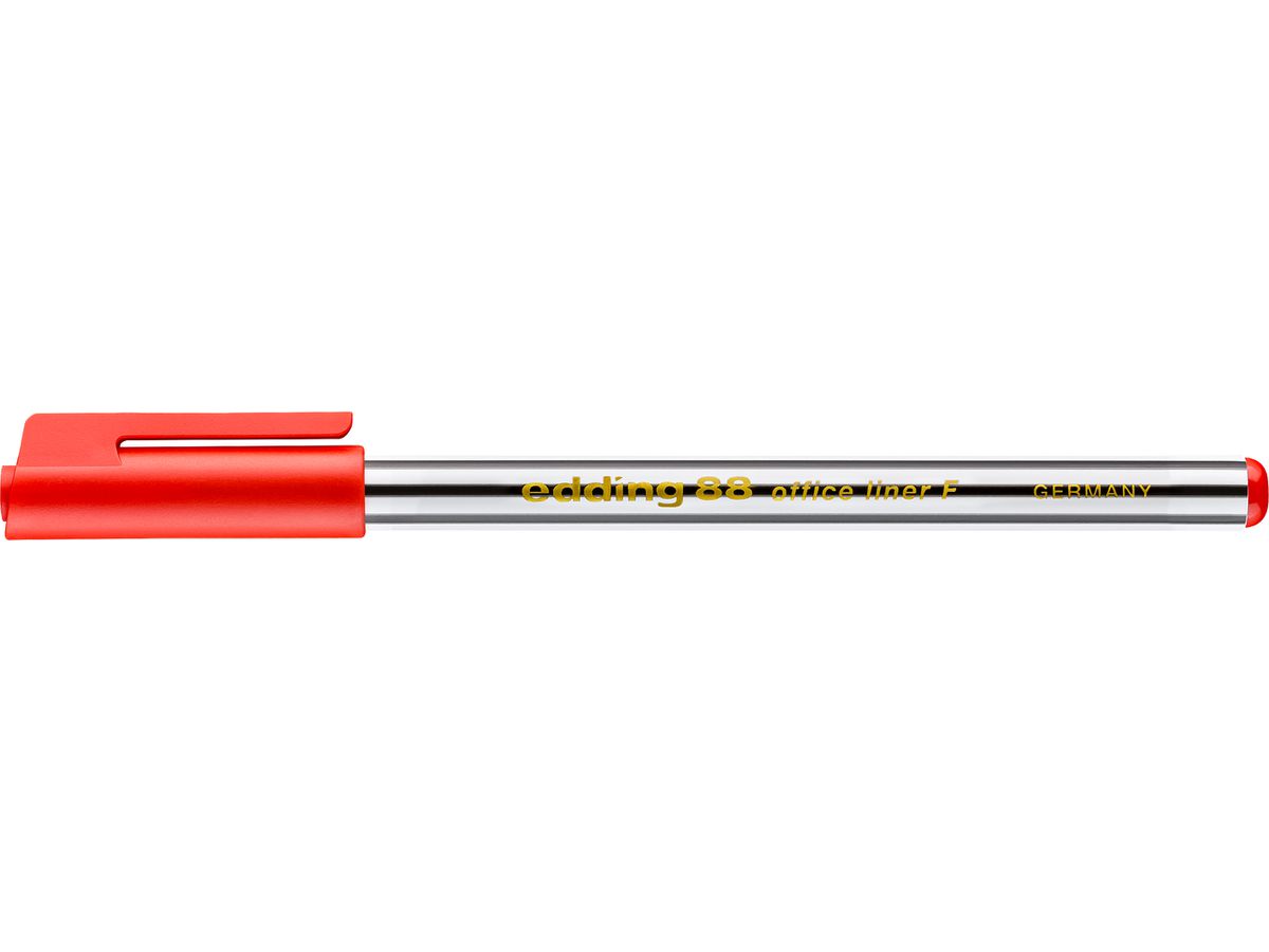 EDDING Penna 88 officeliner 0.6mm 88-2 rosso (4004764040643)