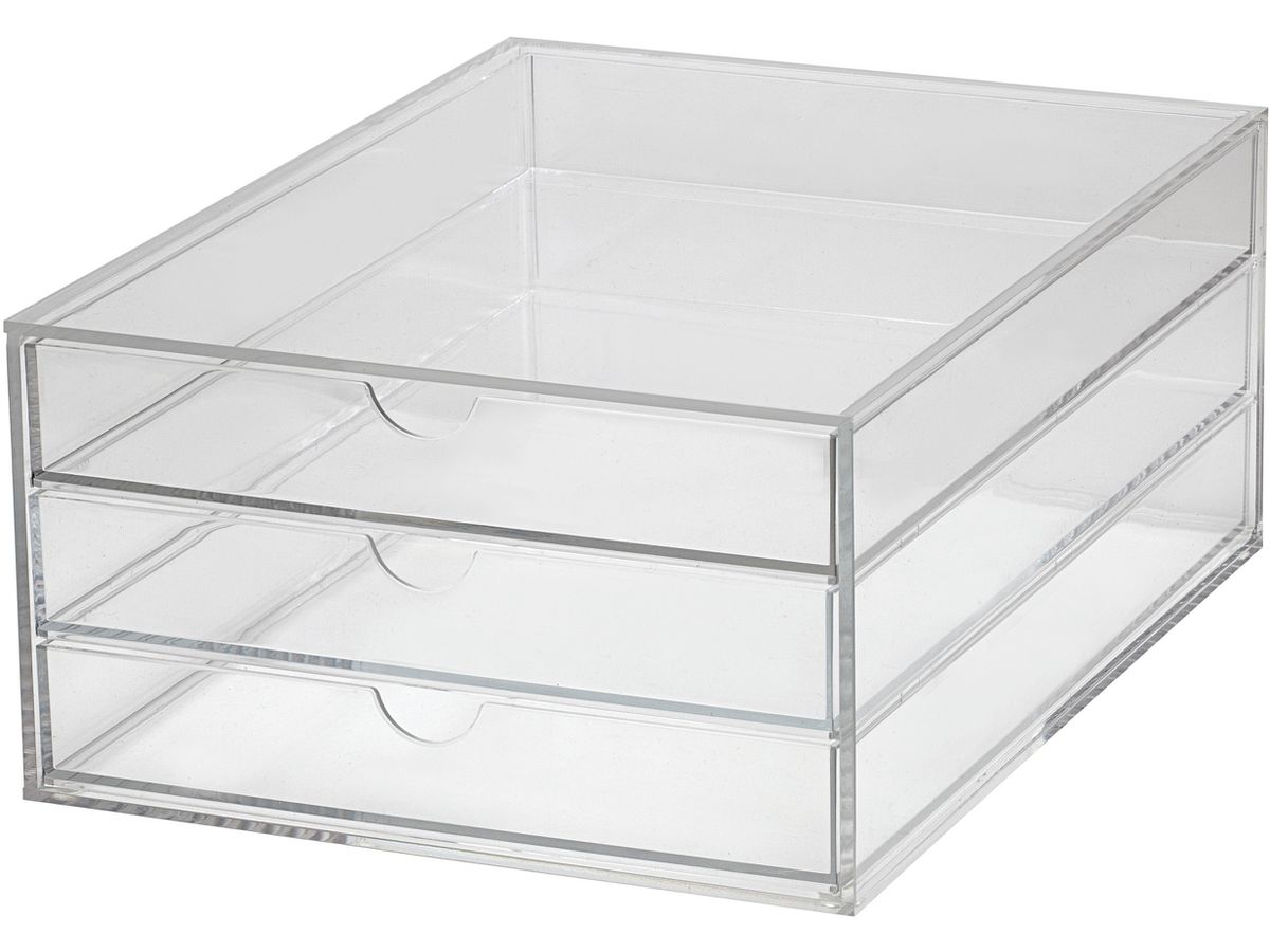 MAUL Vaschetta potadoc. Acryl A4 1950405 trasparente 3 cassetti (4002390067454)