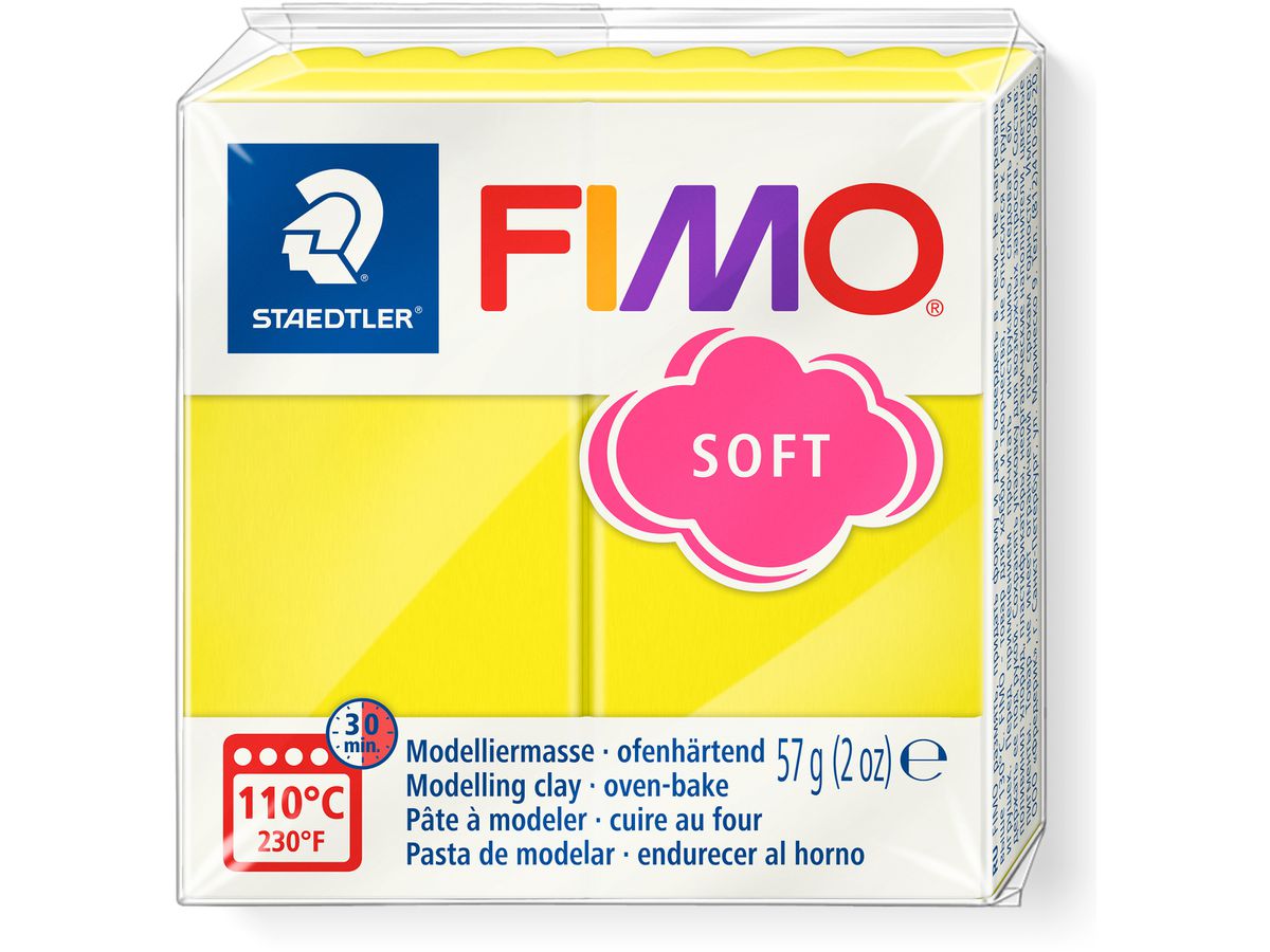 FIMO Plastilina Soft 57g 8020-10 giallo (4006608809430)