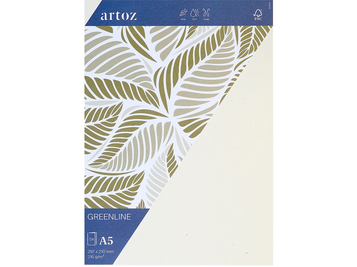 ARTOZ Cartes 1001 A5 19239226-242 216g, tortilla 5 feuilles (7612996824381)