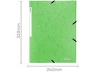 BIELLA Dossier ferm. Élastique A4 17840131U vert clair, 355gm2 200 flls. (7611365426133)