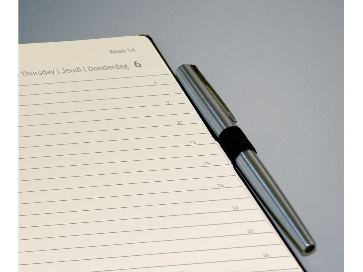 CONCEPTUM Tageskalender 2026 C2620 1T/1S schwarz 13.5x21cm (4004360772634)