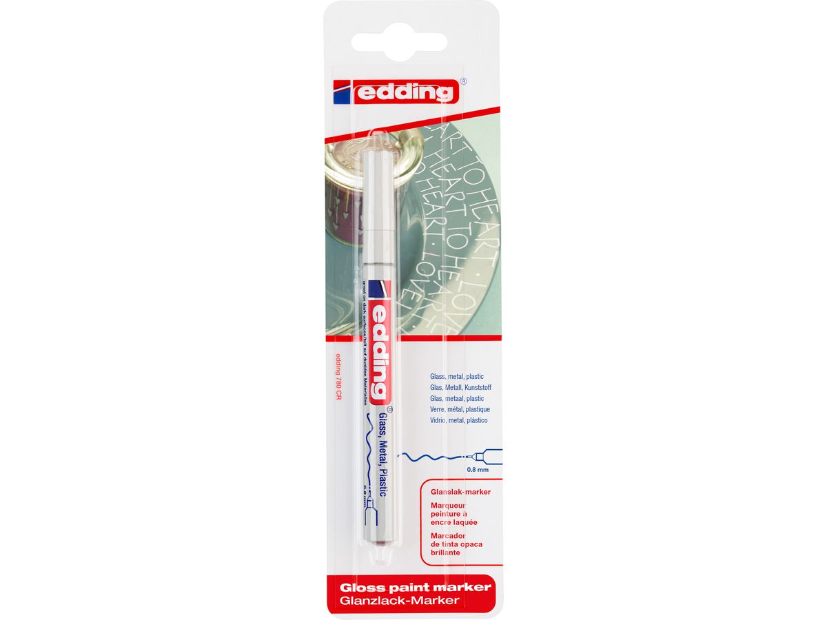 EDDING Paintmarker 780 0.8mm 780BLI-49 CREA bianco Blister (4004764060634)