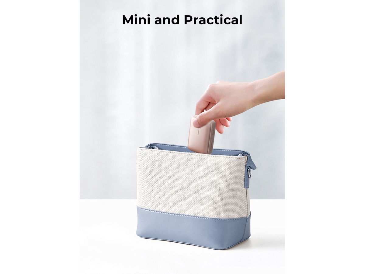 AUKEY Spark Mini 10000, 20W, PD,QC PB-Y55 PI Powerbank,Pink,USB-C,USB-A (0689323789290)