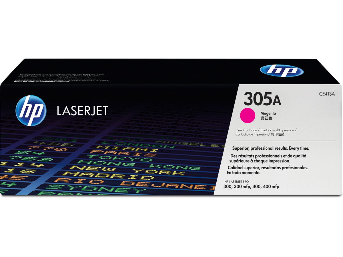 HP Toner-Modul 305A magenta CE413A LJ Pro Color M375 2600 Seiten (0884962772386)