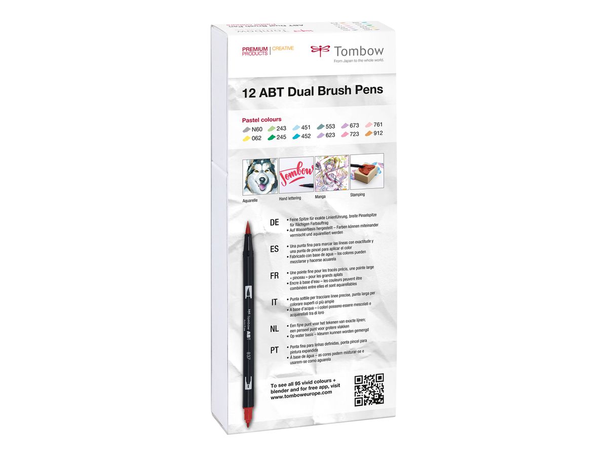 TOMBOW ABT Dual Brush Pen ABT-12P-2 12 pezzi (4003198104136)