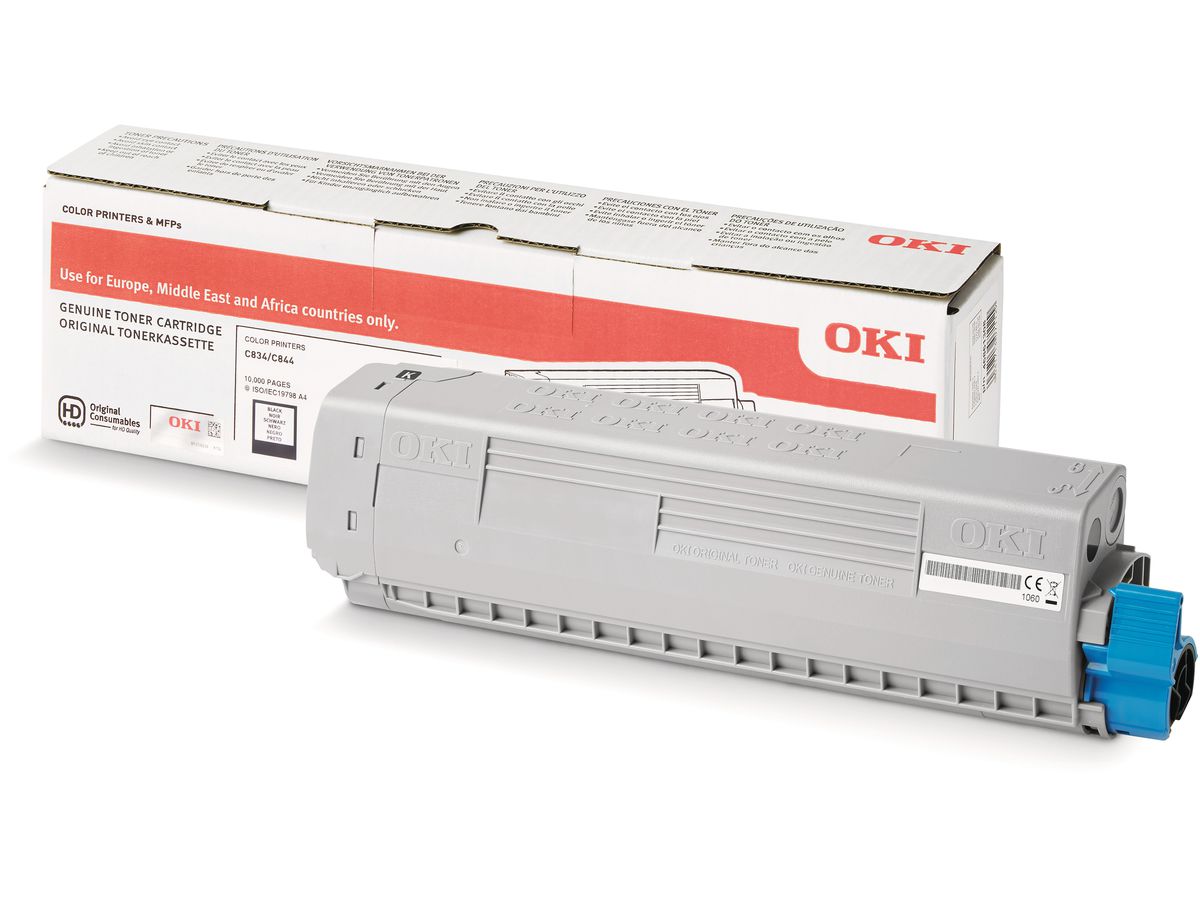 OKI Toner noir 46861308 C834/844 10'000 pages (5031713071129)