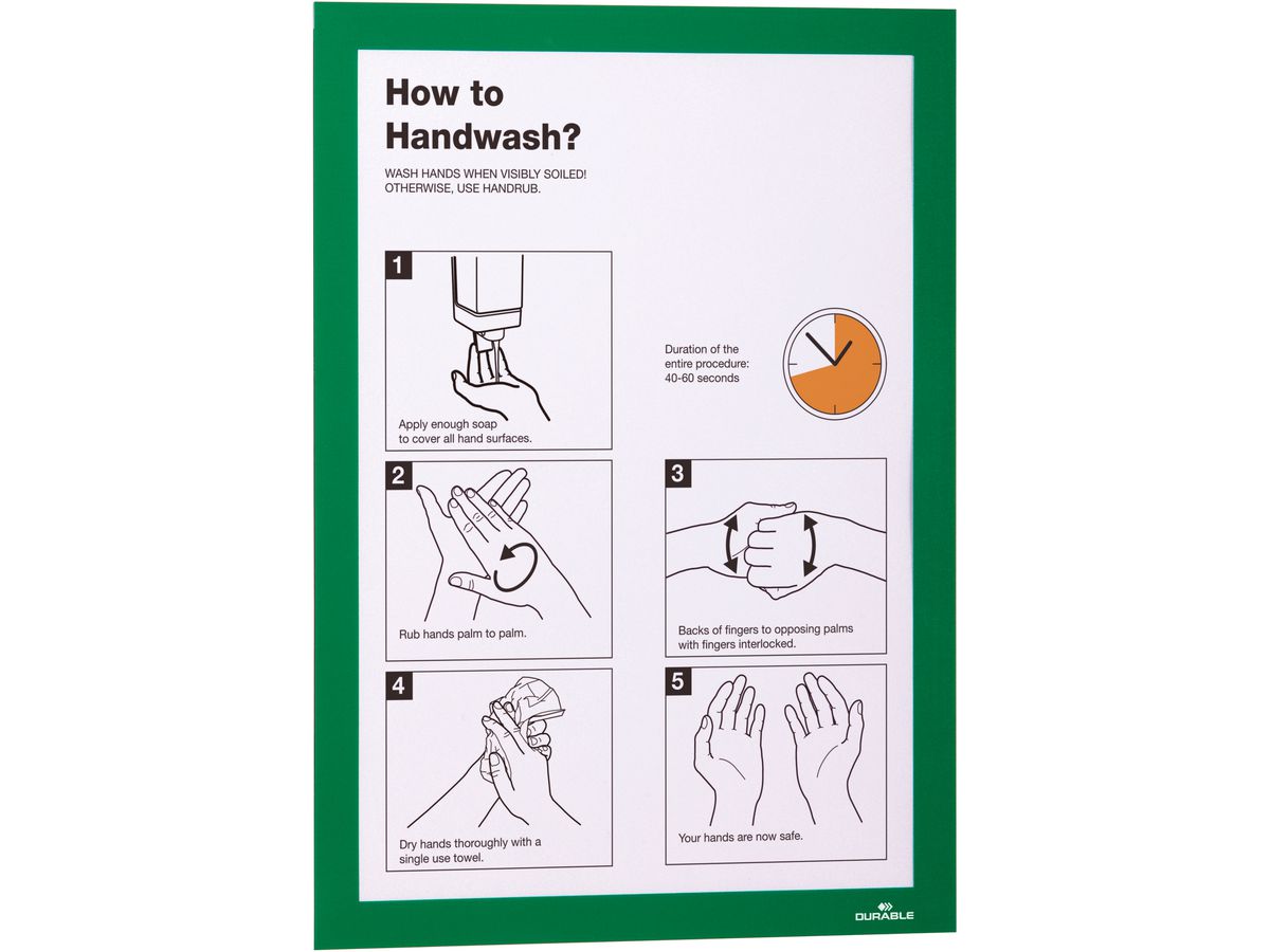DURABLE Sichtfenster Duraframe 487205 grün, selbstklebend 2 Stk. (4005546406084)