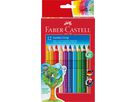 FABER-CASTELL Crayons couleur Jumbo Grip 110912 12 couleurs (4005401109129)
