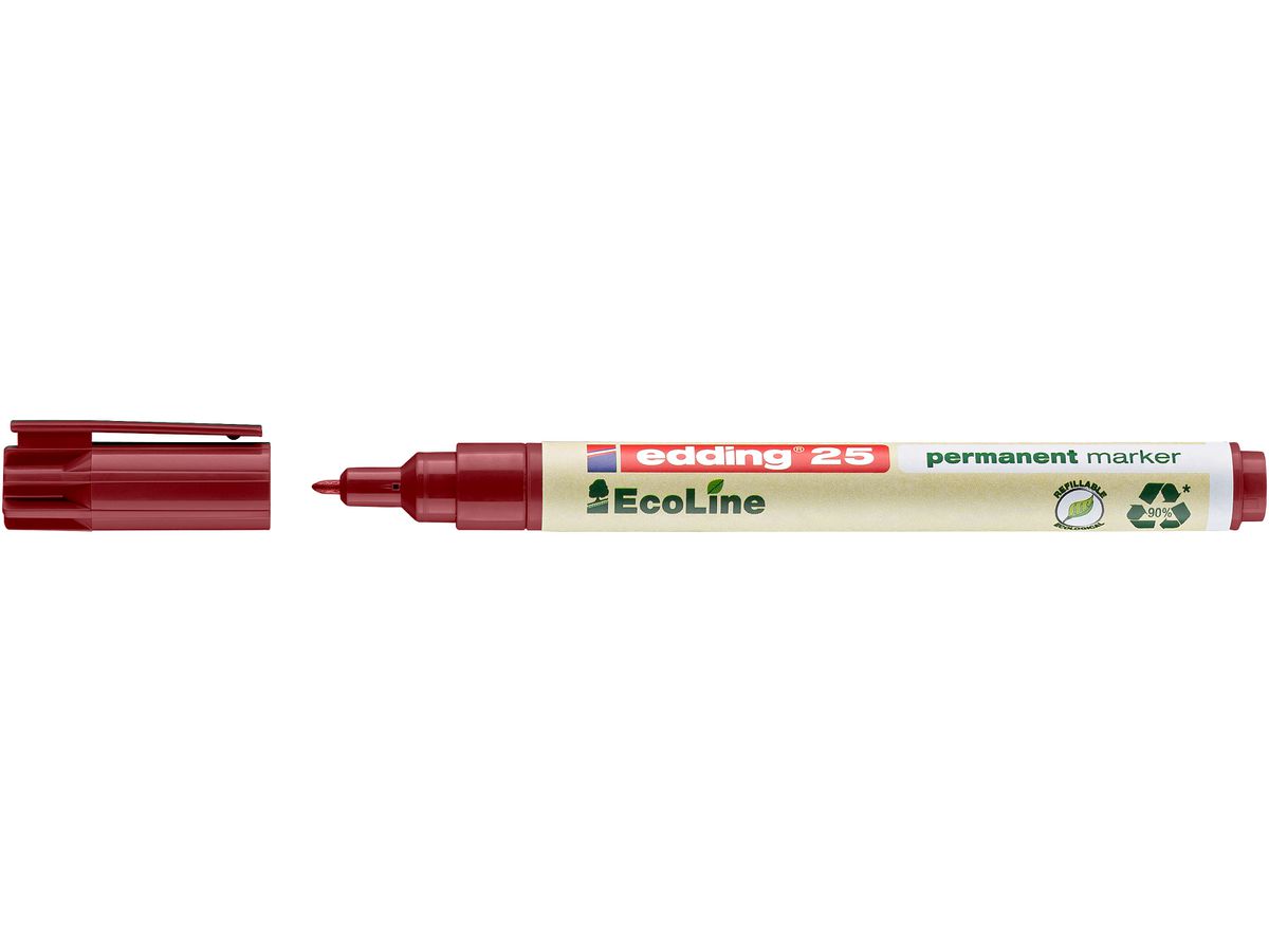 EDDING Permanent Marker 25 EcoLine 25-2 rot (4004764971596)