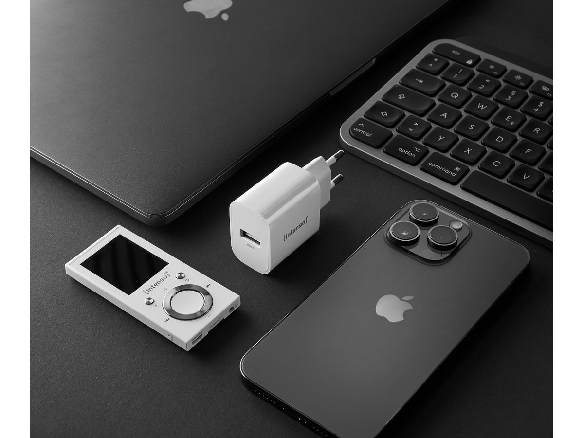 INTENSO Power Adapter W5A Charger 7800512 5W, USB-A, white (4034303033195)