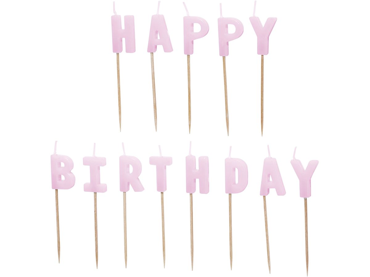 PARTYDECO Candele Happy Birthday SCS-13-014 viola (5904555067561)