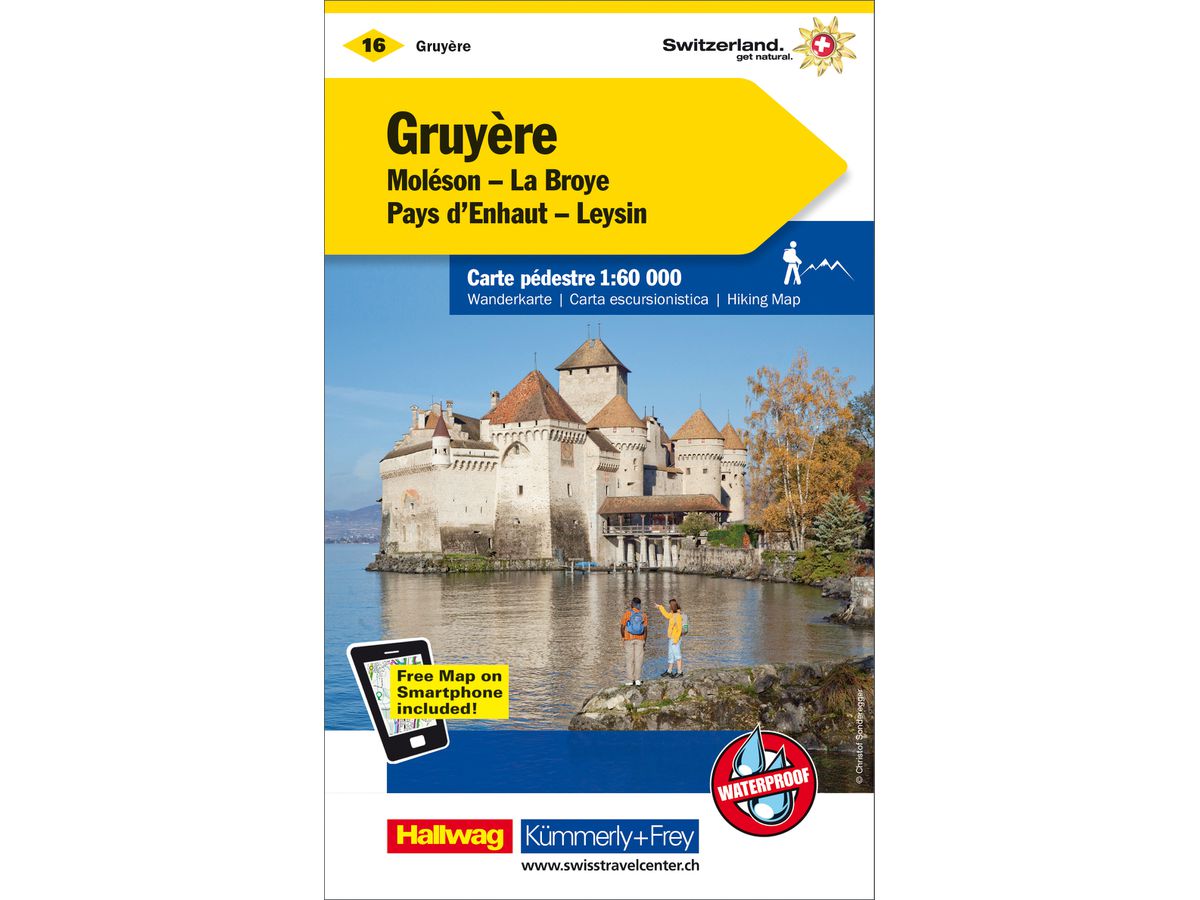 KÜMMERLY+FREY Wanderkarte 325902216 Gruyère-Moleson 1:60'000 (9783259022160)
