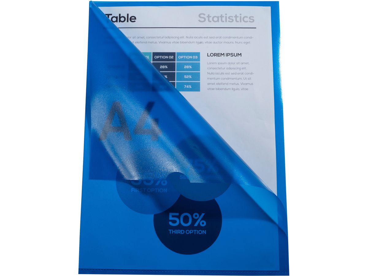 EXACOMPTA Cartelline A4 58522E blu 100 cartelle (3130630585220)