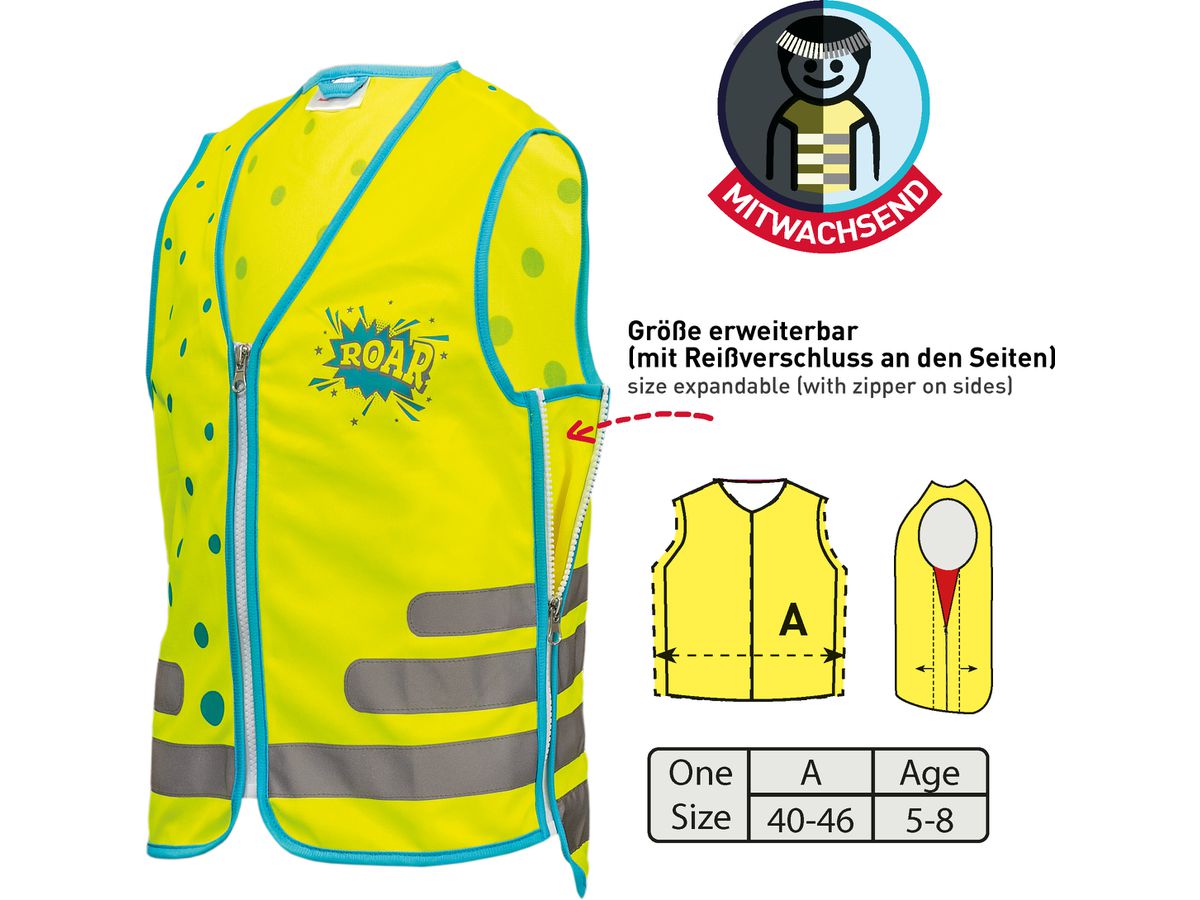 ROOST Gilet de securite 89316 ReflActions, Roar (4028279893167)