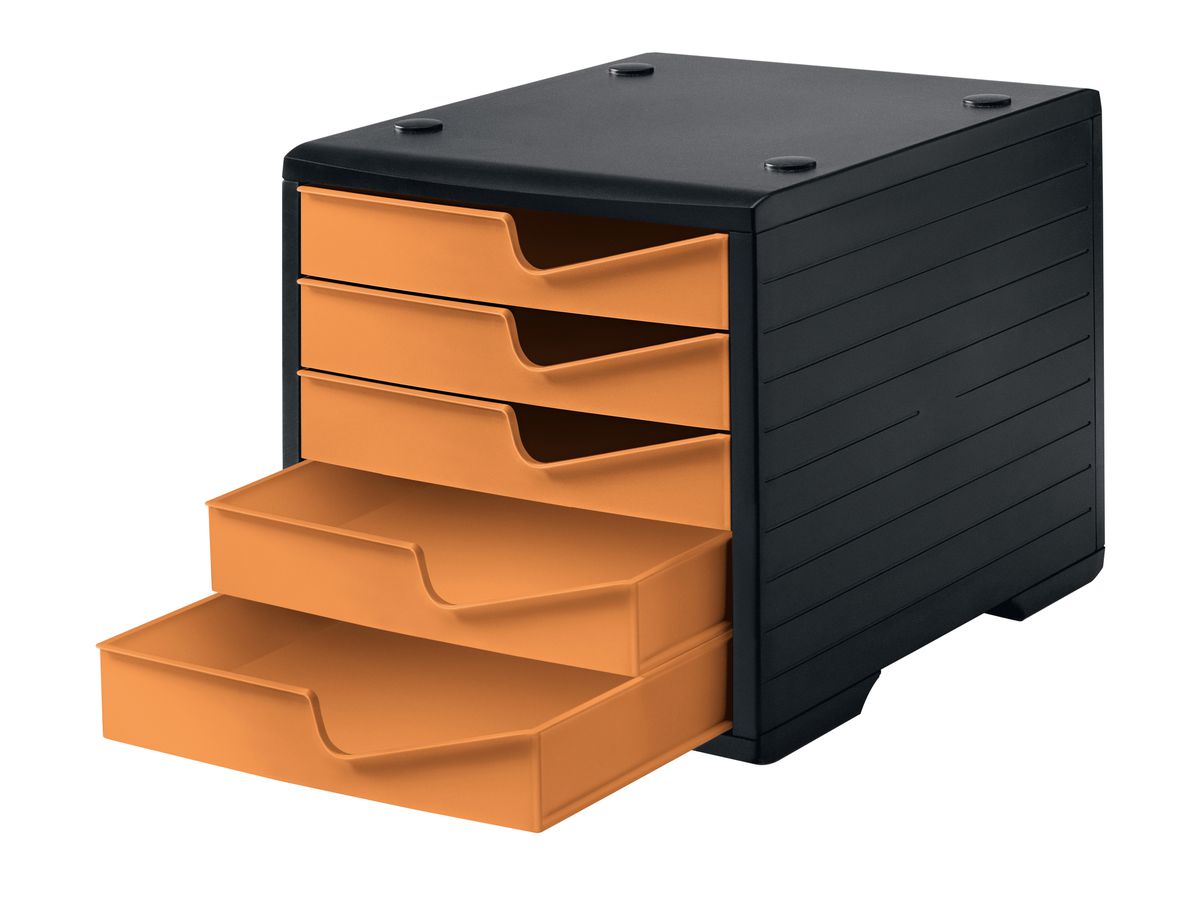 STYRO Styroswingbox 275-8430.419 noir/apricot 5 tiroirs (7612176086387)