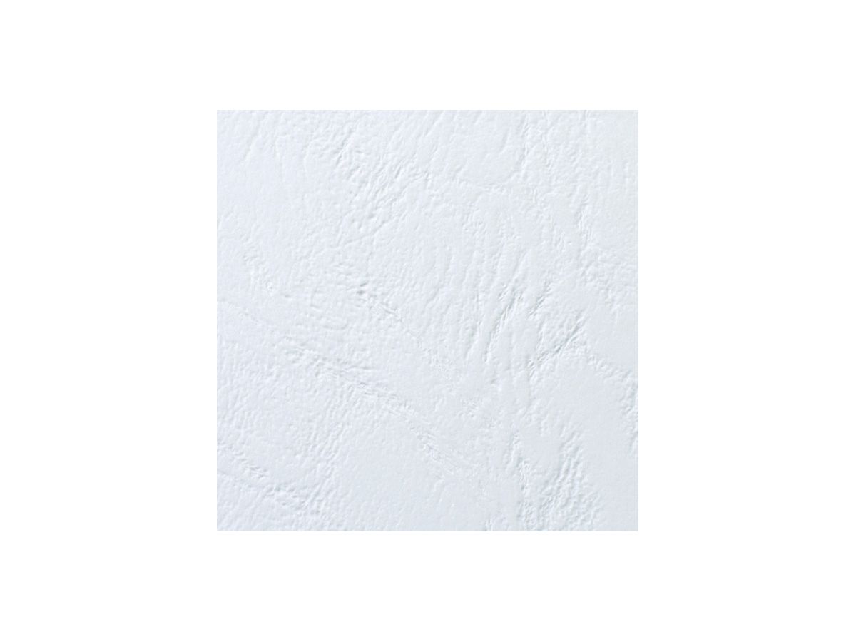 GBC LeatherGrain Cover A4 CN040070 blanc 25 pcs. (5019577210861)
