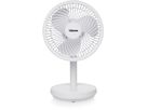 TRISTAR Ventilatore da tavolo 16.5cm VE-5841 bianco, USB, batteria (8713016105226)