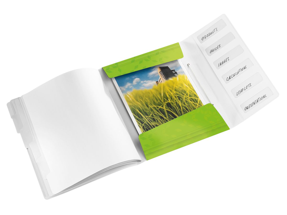 LEITZ Dossier archivio WOW PP A4 4633-00-54 verde 6 scomp. (4002432106257)