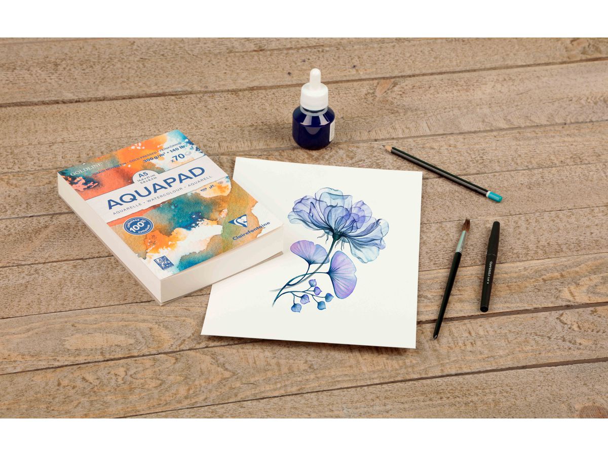CLAIREFONTAINE Carta da disegno Paint'on A4 975721C bianco naturale,MF,300g 50 fg. (3329689757218)