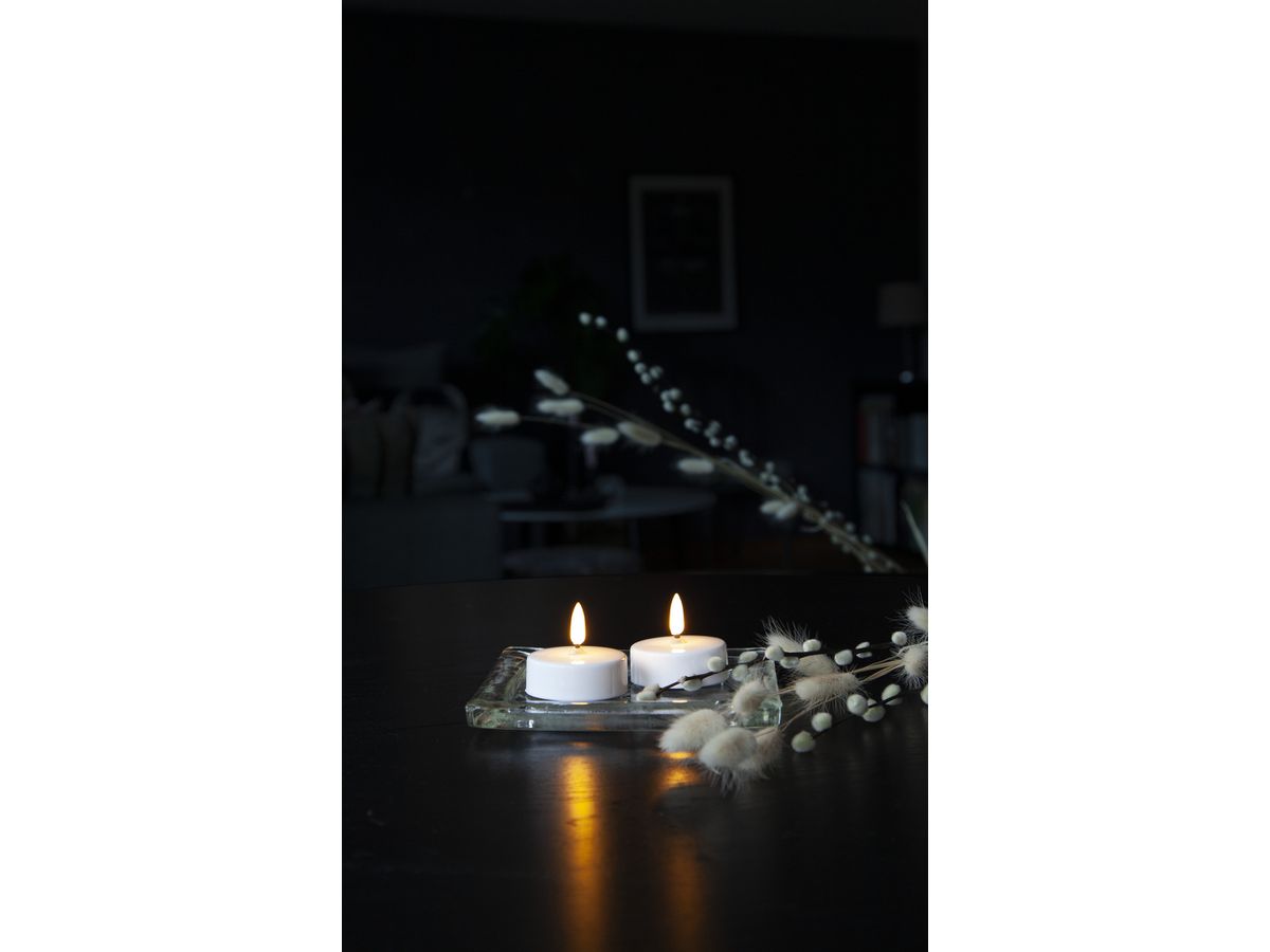 STAR TRADING LED Teelicht Flamme 5.8cm 12.063-06 weiss 2 Stück (7391482048424)