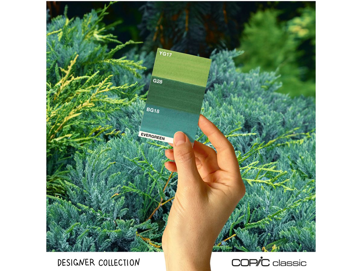 COPIC Marker Classic Designer 200750307 Evergreen tints 3 pièces (4013695268743)