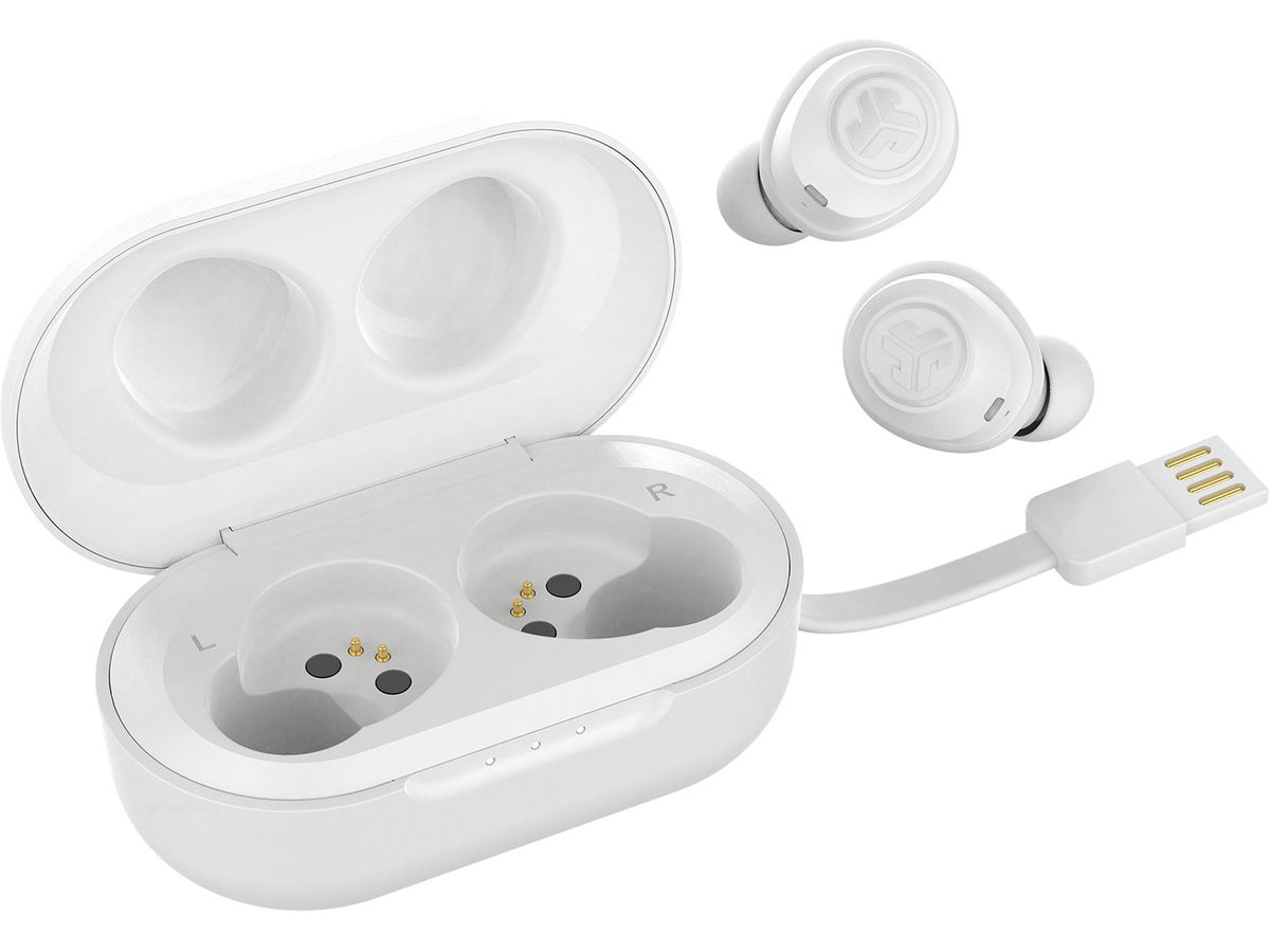 JLAB JBuds Air IEUEBJBUDSAIRRWHT82 True Wireless, White (0812887018531)
