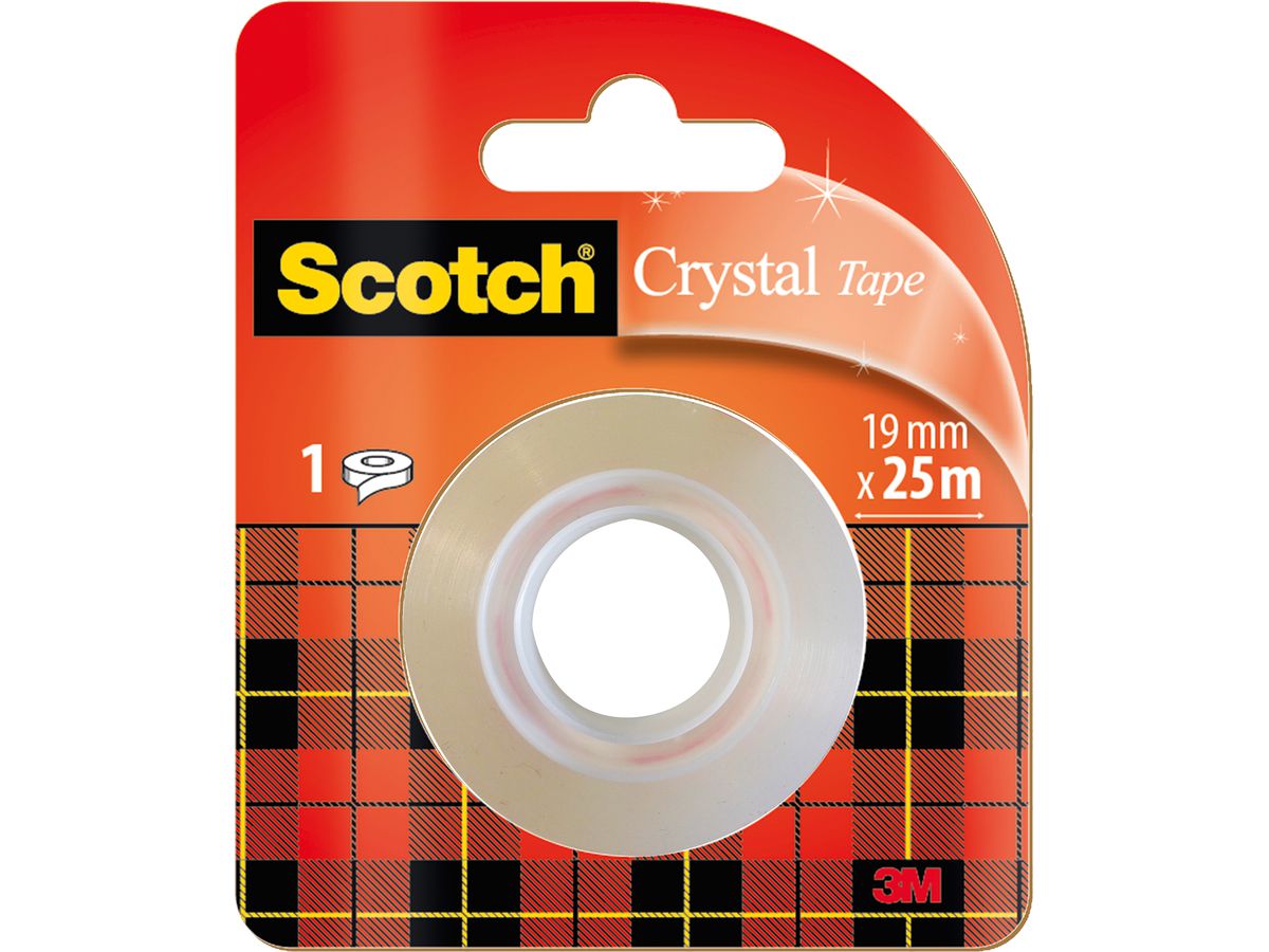 SCOTCH Rotolo Crystal 600 19mmx25m 6-1925R trasparente (0051131592070)
