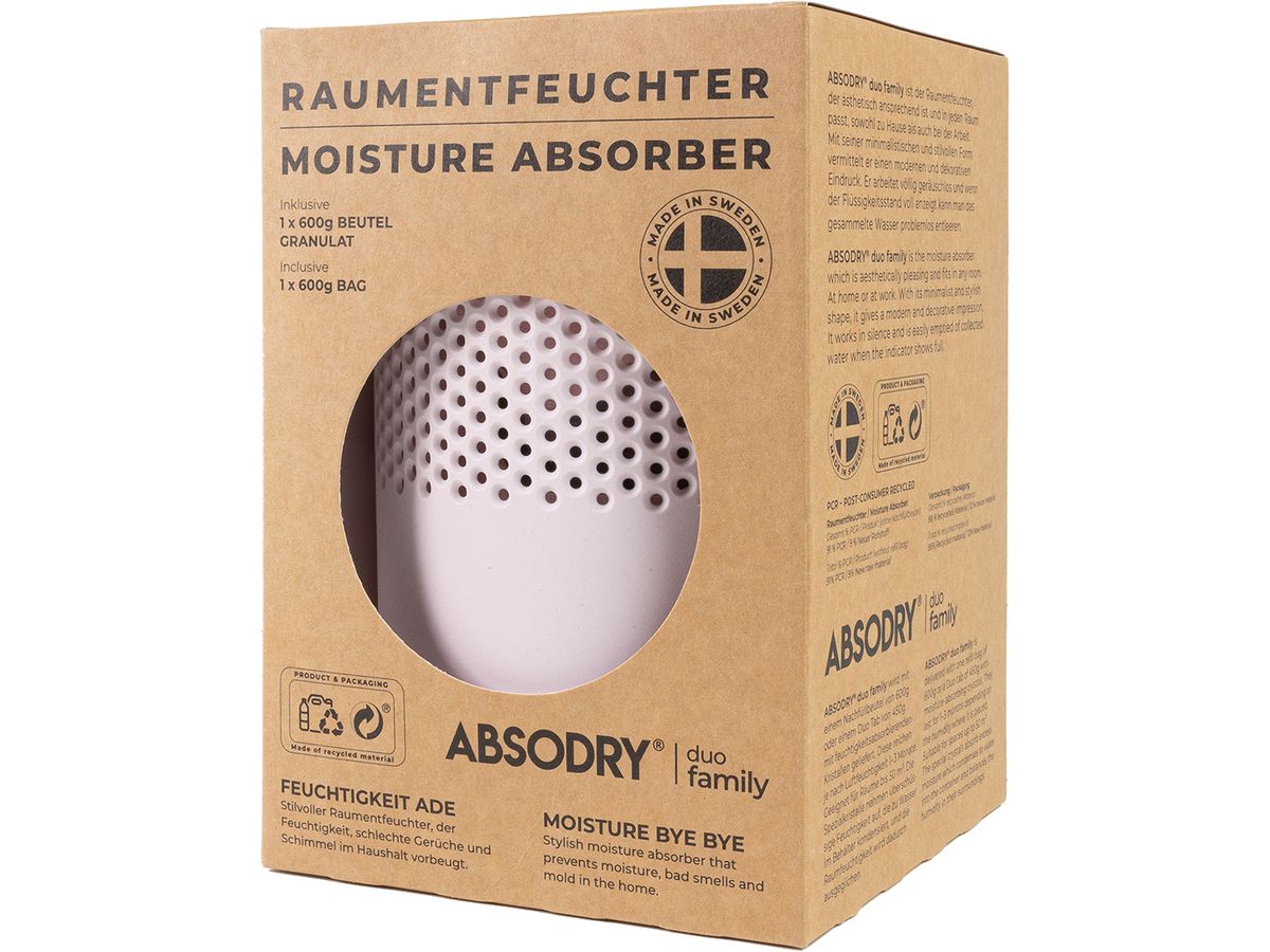 ABSODRY Luftentfeuchter Duo Family 456.85940900 pink (7350000859409)