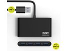 PORT USB Hub 4-ports USB 3.0 900121 black (3567049001216)