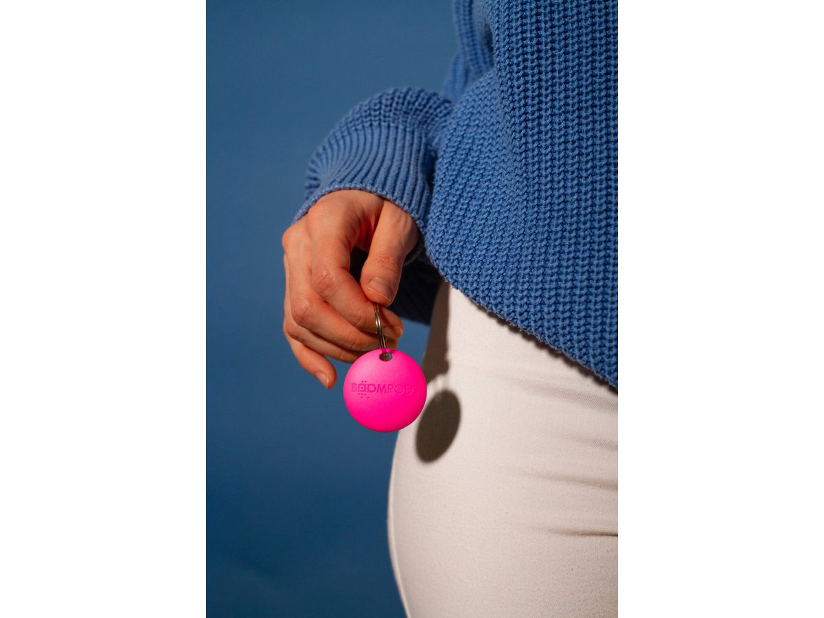 BOOMPODS Boomtag Multi Pack TAG4PK Black, Blue, White, and Pink (5060746170325)