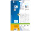 HERMA Etiketten PREMIUM 25.4x10mm 4333 weiss,perm. 4725 St./25 Bl. (4008705043335)