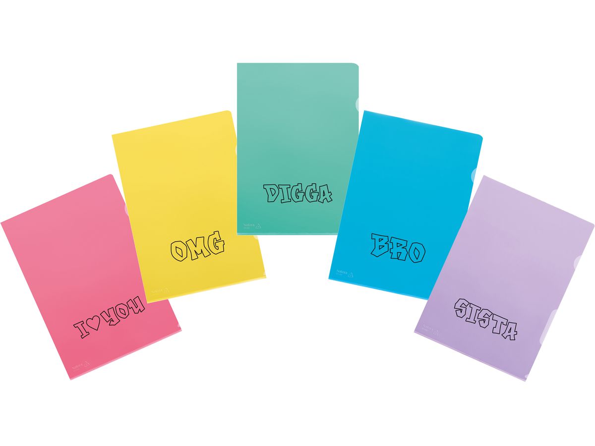 KOLMA Cartellina Fashion Slang 59.901.19 A4 assortiti 10 pezzi (7611967591840)