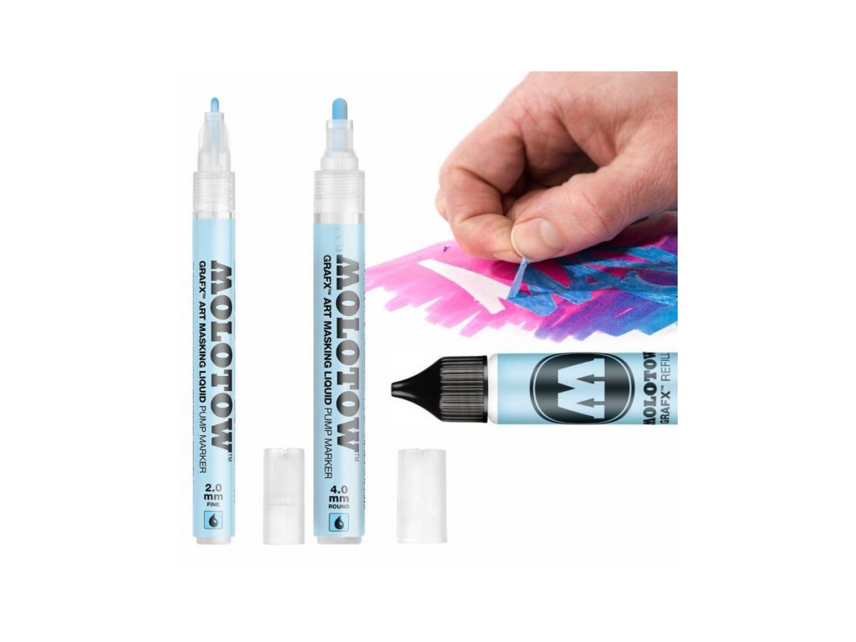MOLOTOW Masking Liquid Pumpmarker 2mm 728001 14g. (4250397613833)