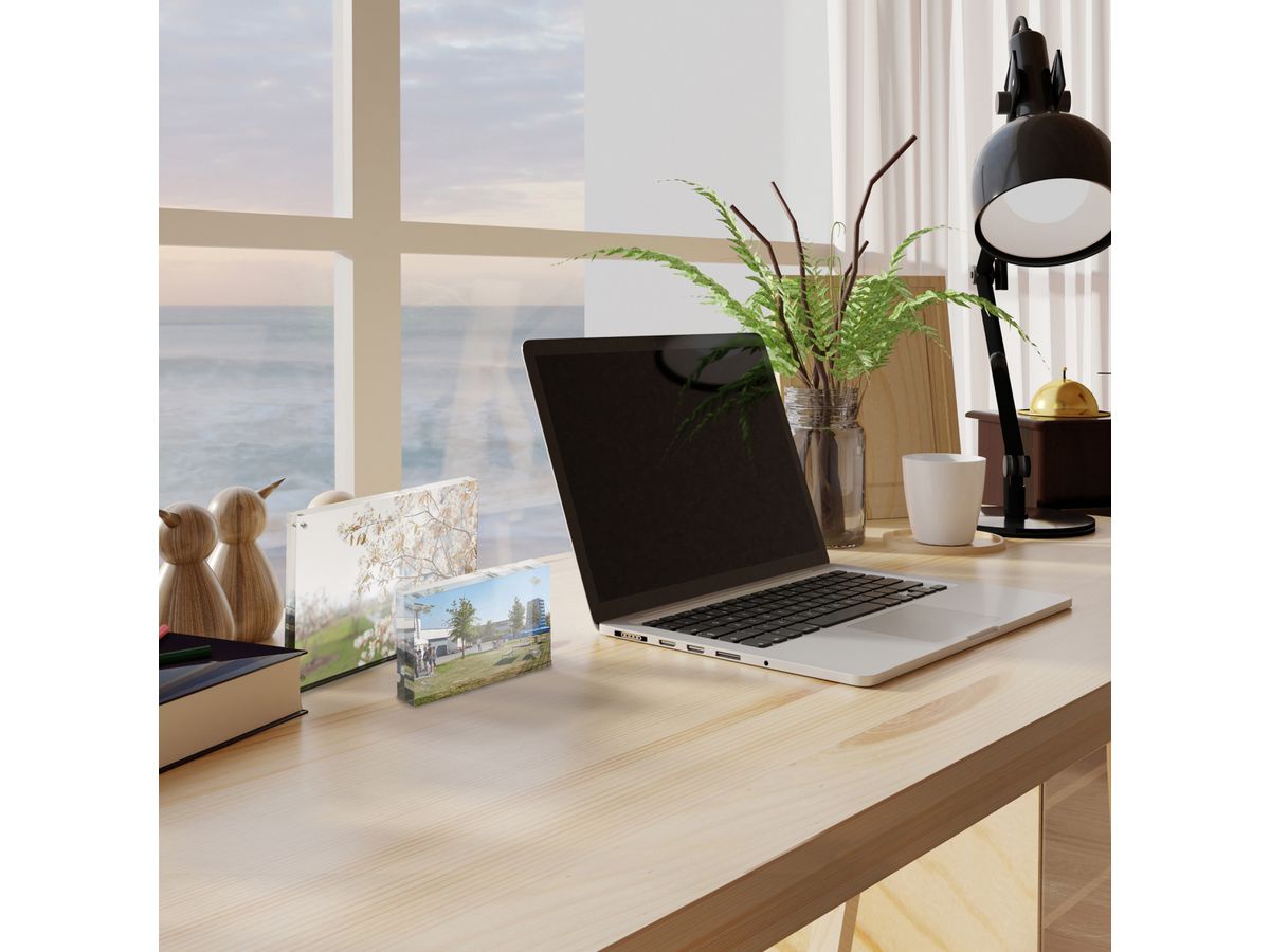 DEFLECTO Magnet. Acrylblock A6 MCHA611 transparent 2x7.5mm (5055425953627)