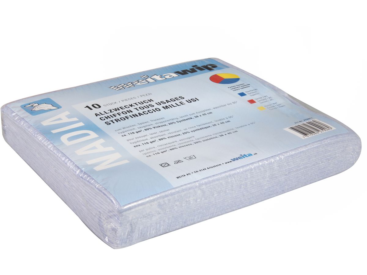 WEITACLEAN Allzwecktücher Nadia 38x40cm 279061 assortiert 10 Stück (7610588279069)