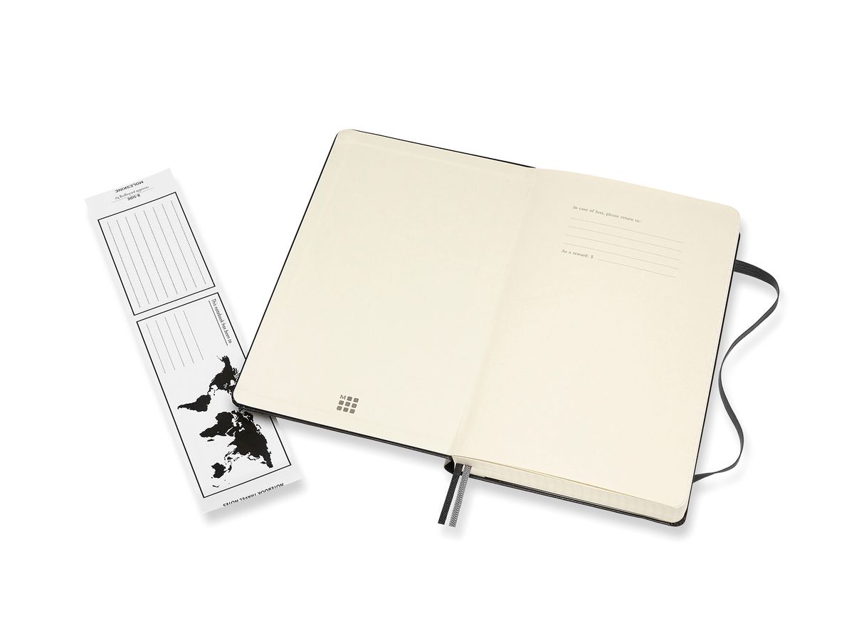 MOLESKINE Notizbuch HC L/A5 628011 kariert, schwarz, 400 Seiten (8058647628011)