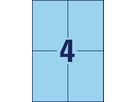 AVERY ZWECKFORM Etiquettes 105x148mm 3457 Universel, bleu 10fl./4pc. (4004182034576)
